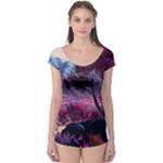 Landscape Landscape Painting Purple Purple Trees Boyleg Leotard 