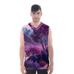 Landscape Landscape Painting Purple Purple Trees Men s Basketball Tank Top