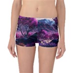 Landscape Landscape Painting Purple Purple Trees Boyleg Bikini Bottoms