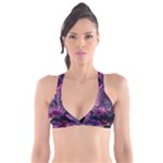 Landscape Landscape Painting Purple Purple Trees Plunge Bikini Top