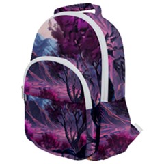 Rounded Multi Pocket Backpack 