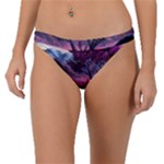 Landscape Landscape Painting Purple Purple Trees Band Bikini Bottoms