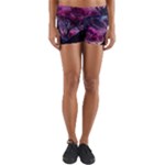 Landscape Landscape Painting Purple Purple Trees Yoga Shorts