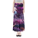 Landscape Landscape Painting Purple Purple Trees Full Length Maxi Skirt