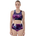 Landscape Landscape Painting Purple Purple Trees Racer Back Bikini Set