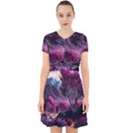 Landscape Landscape Painting Purple Purple Trees Adorable in Chiffon Dress