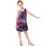 Landscape Landscape Painting Purple Purple Trees Kids  Sleeveless Dress