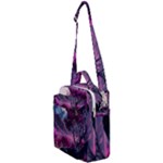 Landscape Landscape Painting Purple Purple Trees Crossbody Day Bag