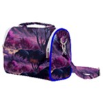 Landscape Landscape Painting Purple Purple Trees Satchel Shoulder Bag