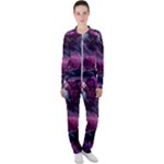 Landscape Landscape Painting Purple Purple Trees Casual Jacket and Pants Set