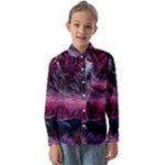 Landscape Landscape Painting Purple Purple Trees Kids  Long Sleeve Shirt