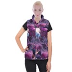 Landscape Landscape Painting Purple Purple Trees Women s Button Up Vest