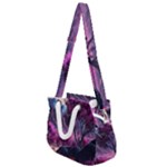 Landscape Landscape Painting Purple Purple Trees Rope Handles Shoulder Strap Bag