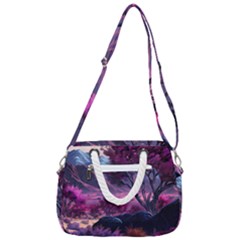Rope Handles Shoulder Strap Bag 