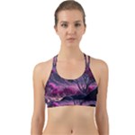 Landscape Landscape Painting Purple Purple Trees Back Web Sports Bra