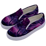 Landscape Landscape Painting Purple Purple Trees Kids  Canvas Slip Ons