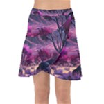 Landscape Landscape Painting Purple Purple Trees Wrap Front Skirt