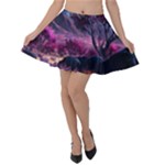 Landscape Landscape Painting Purple Purple Trees Velvet Skater Skirt