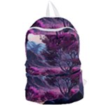 Landscape Landscape Painting Purple Purple Trees Foldable Lightweight Backpack