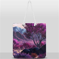 Full Print Rope Handle Tote (Large) 