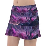 Landscape Landscape Painting Purple Purple Trees Classic Tennis Skirt