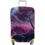 Landscape Landscape Painting Purple Purple Trees Luggage Cover (Large)