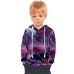 Landscape Landscape Painting Purple Purple Trees Kids  Overhead Hoodie