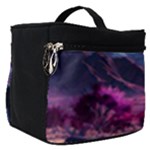 Landscape Landscape Painting Purple Purple Trees Make Up Travel Bag (Small)