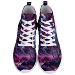 Landscape Landscape Painting Purple Purple Trees Men s Lightweight High Top Sneakers