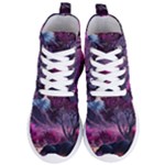 Landscape Landscape Painting Purple Purple Trees Women s Lightweight High Top Sneakers