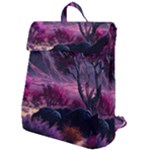 Landscape Landscape Painting Purple Purple Trees Flap Top Backpack