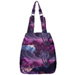 Landscape Landscape Painting Purple Purple Trees Center Zip Backpack