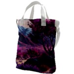 Landscape Landscape Painting Purple Purple Trees Canvas Messenger Bag