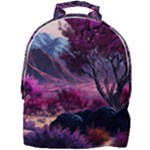 Landscape Landscape Painting Purple Purple Trees Mini Full Print Backpack