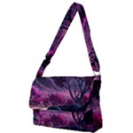 Landscape Landscape Painting Purple Purple Trees Full Print Messenger Bag (S)