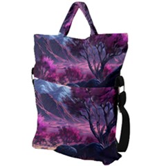 Fold Over Handle Tote Bag 