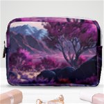 Landscape Landscape Painting Purple Purple Trees Make Up Pouch (Medium)