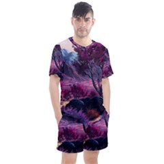 Men s Mesh T-Shirt and Shorts Set 