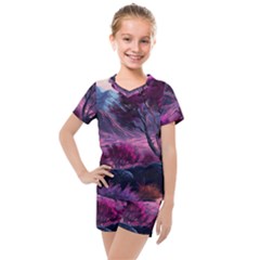 Kids  Mesh T-Shirt and Shorts Set 