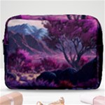 Landscape Landscape Painting Purple Purple Trees Make Up Pouch (Large)