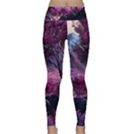 Landscape Landscape Painting Purple Purple Trees Lightweight Velour Classic Yoga Leggings