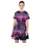 Landscape Landscape Painting Purple Purple Trees Sailor Dress