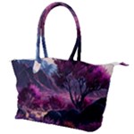 Landscape Landscape Painting Purple Purple Trees Canvas Shoulder Bag