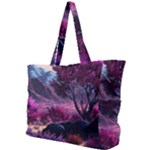 Landscape Landscape Painting Purple Purple Trees Simple Shoulder Bag