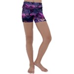 Landscape Landscape Painting Purple Purple Trees Kids  Lightweight Velour Yoga Shorts