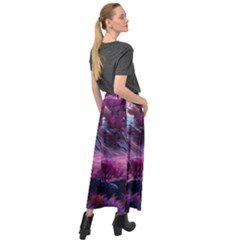Velour Split Maxi Skirt 