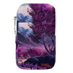 Landscape Landscape Painting Purple Purple Trees Waist Pouch (Small)