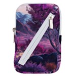 Landscape Landscape Painting Purple Purple Trees Belt Pouch Bag (Small)