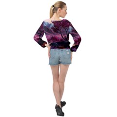 Banded Bottom Chiffon Top 
