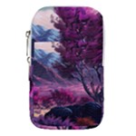 Landscape Landscape Painting Purple Purple Trees Waist Pouch (Large)